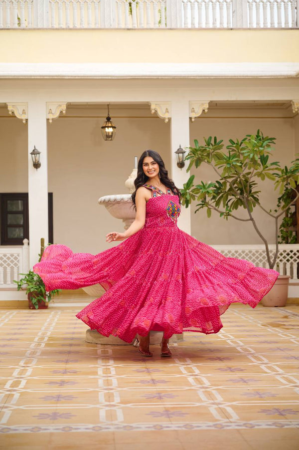 Dandiya Dreams Traditional  Festive Flow Gown