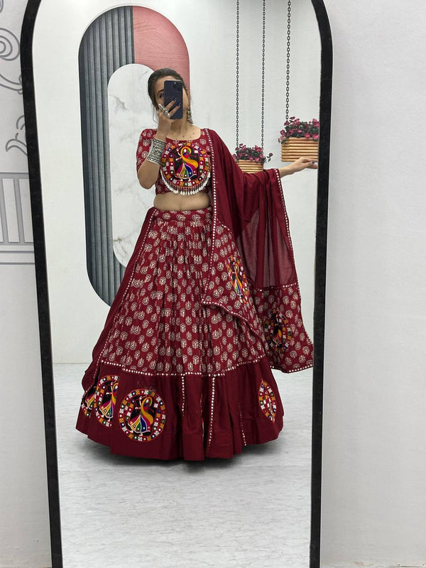 Samaira Navratri Special Pure Cotton Lehenga Choli