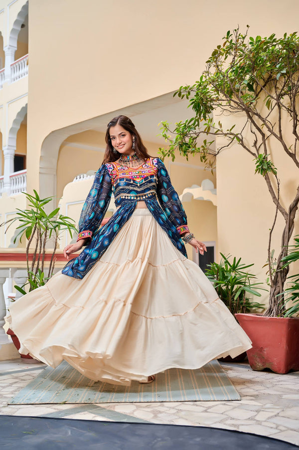 Velina Navratri Garba Fusion Lehenga Outfit