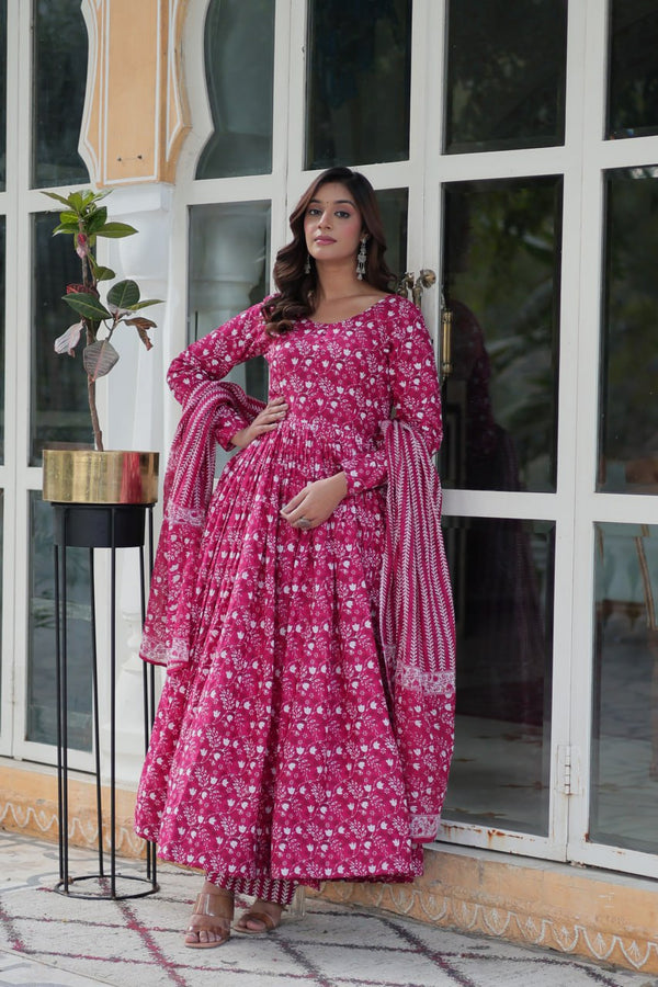 Morni Beautiful Printed Anarkali Dresses Success