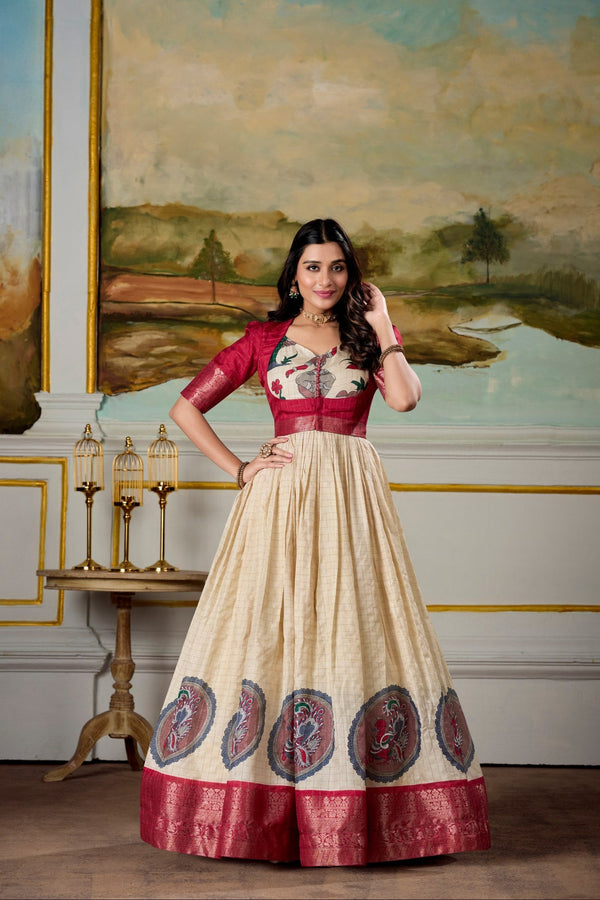 Nithya Dola Silk Gown