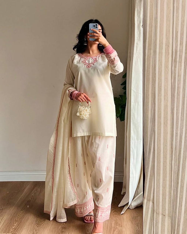 Zahrish Rayon Cotton Silk Fancy Farshi Salwar